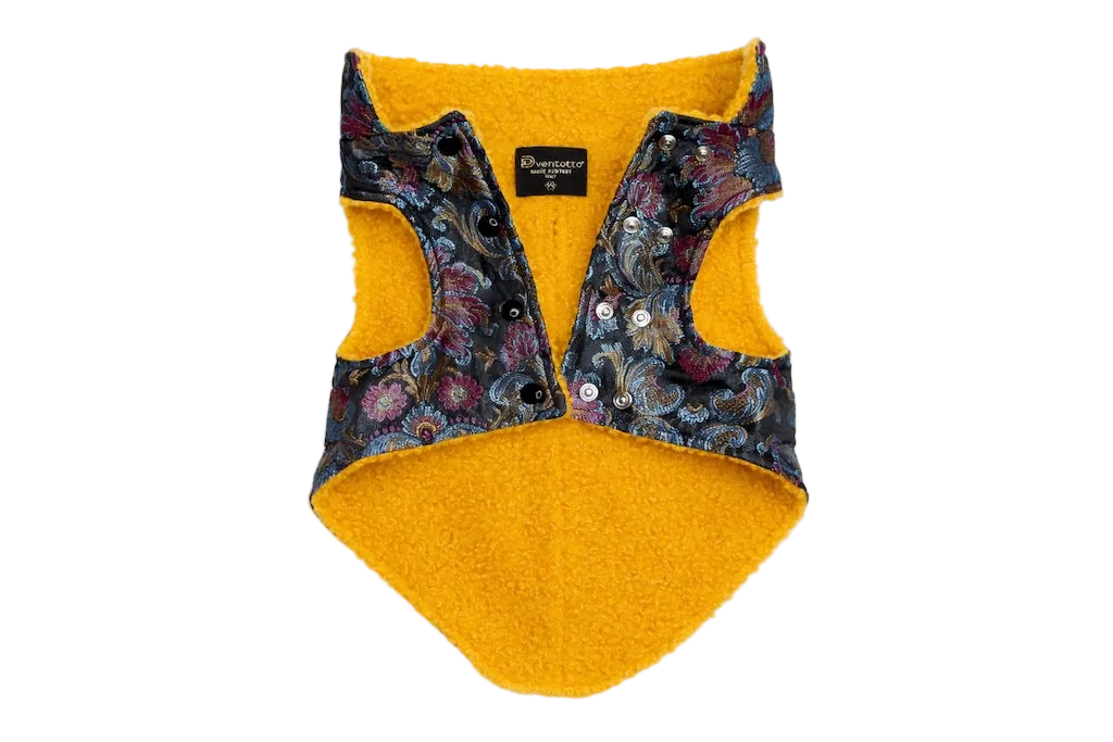 Cappotto per Cane Raffinato in Broccato Mod. Oriente | Dventotto® DixyStore