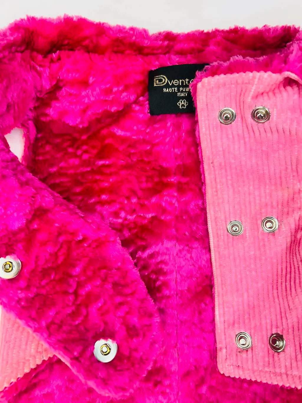 Cappotto per cane Nile Pink in velluto a coste Made in Italy | Dventotto® DixyStore