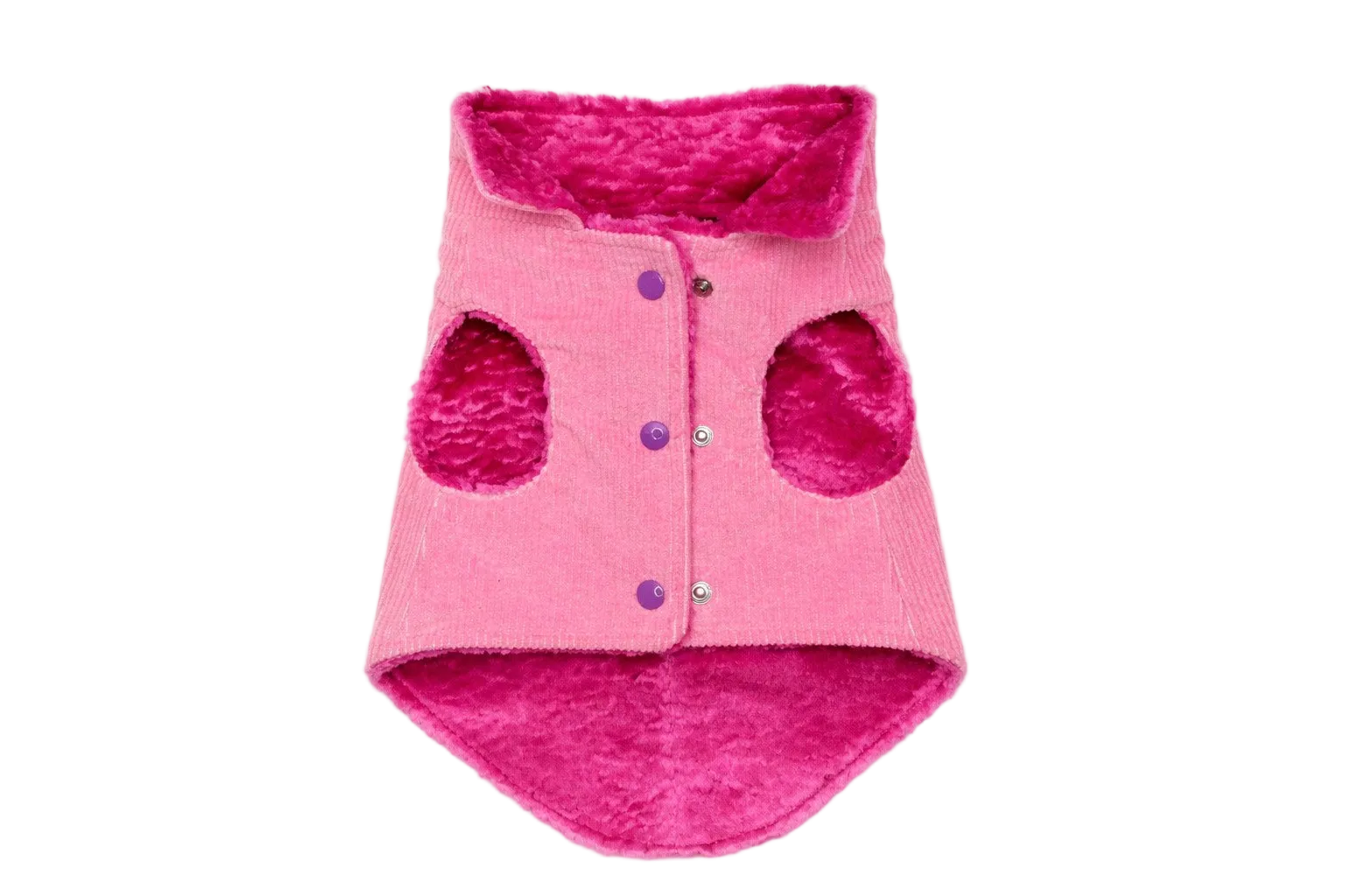 Cappotto per cane Nile Pink in velluto a coste Made in Italy | Dventotto® DixyStore