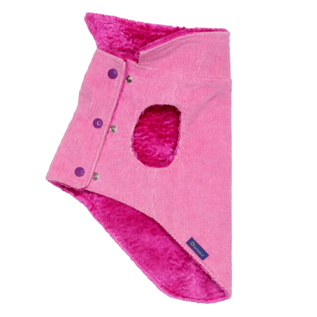 Cappotto per cane Nile Pink in velluto a coste Made in Italy | Dventotto® DixyStore
