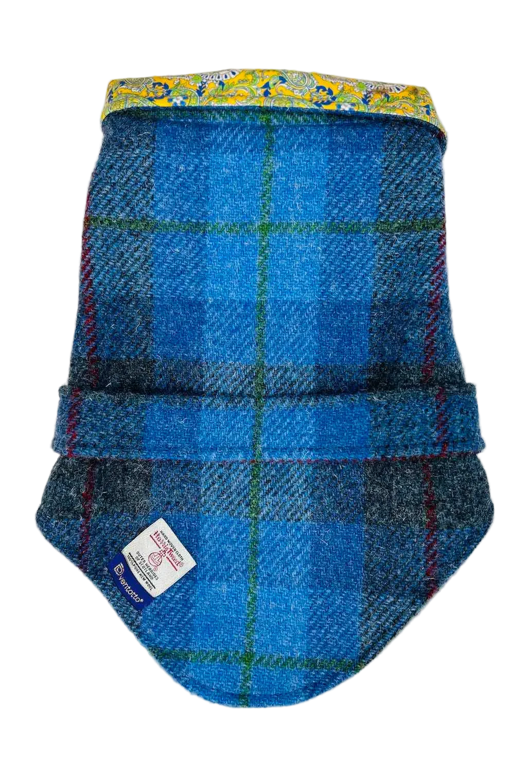 Cappotto per Cane Hebrides Blu in lana Harris Tweed® | Dventotto® DixyStore