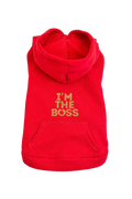 Felpa Cane con Cappuccio “I’m the Boss” | DIXY'S DixyStore