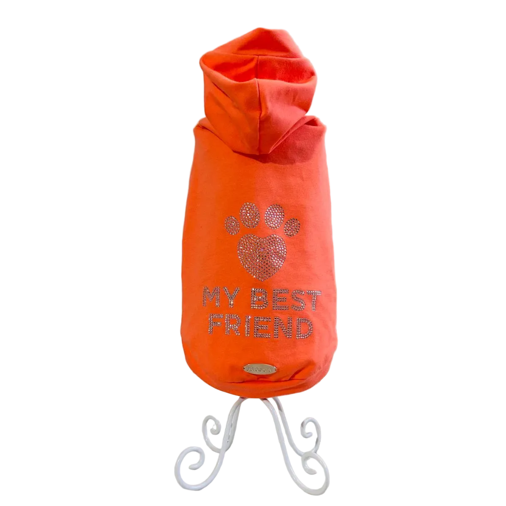 Felpa per cane in cotone biologico GOTS con cappuccio DixyStore