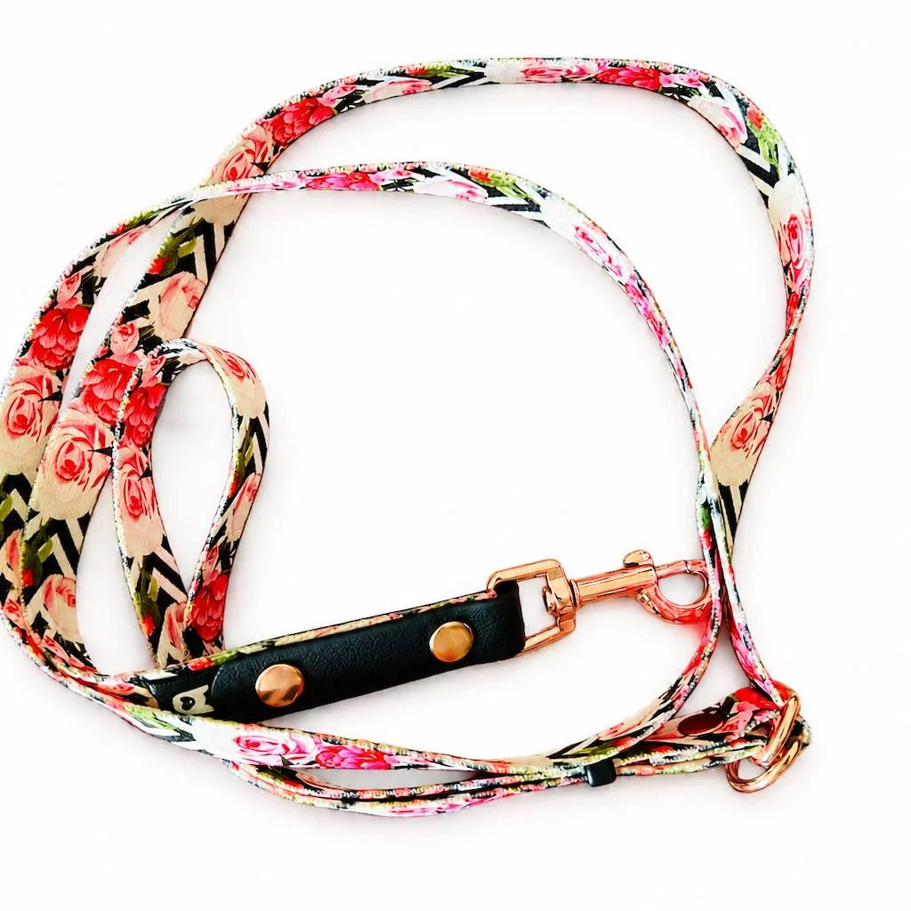 Set Pettorina ad H e Guinzaglio Rose per Cane | DIXY'S DixyStore