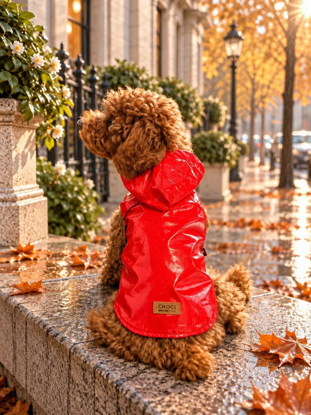 Impermeabile per Cane Croci — Rosso e Blue | DIXY'S DixyStore