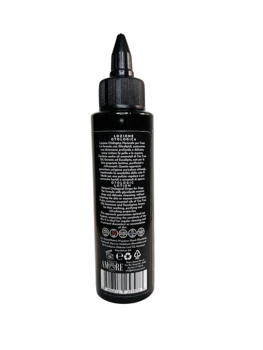 Gocce Otologiche per Cane – Formula Delicata con Tea Tree, Geranio ed Eucalipto DixyStore