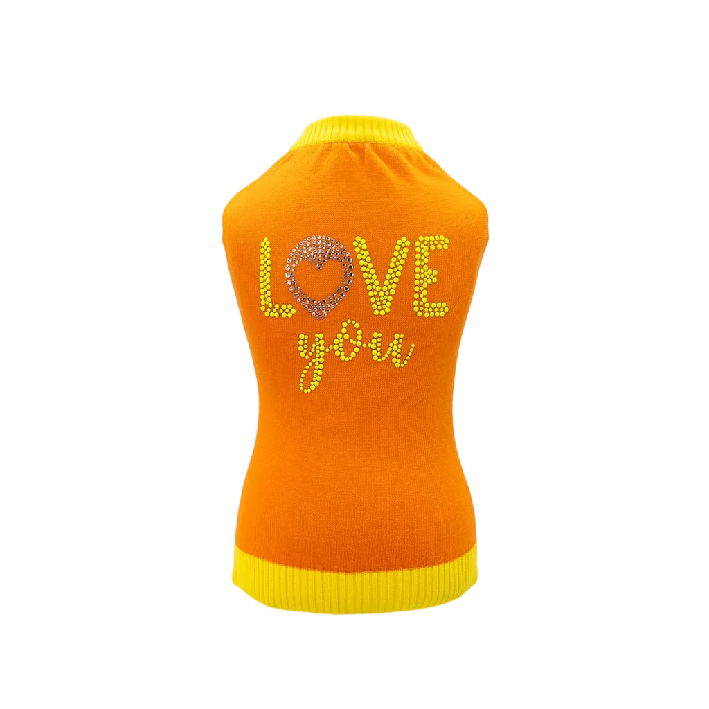 Pullover per Cane Love You in Cotone DixyStore