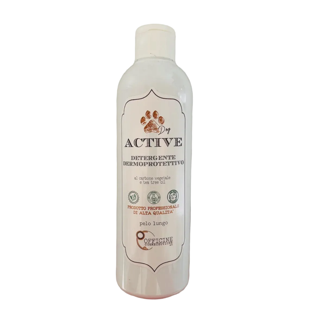 Shampoo Dermoprotettivo per Cani con Carbone Vegetale e Tea Tree Oil | Prodotto Italiano DixyStore