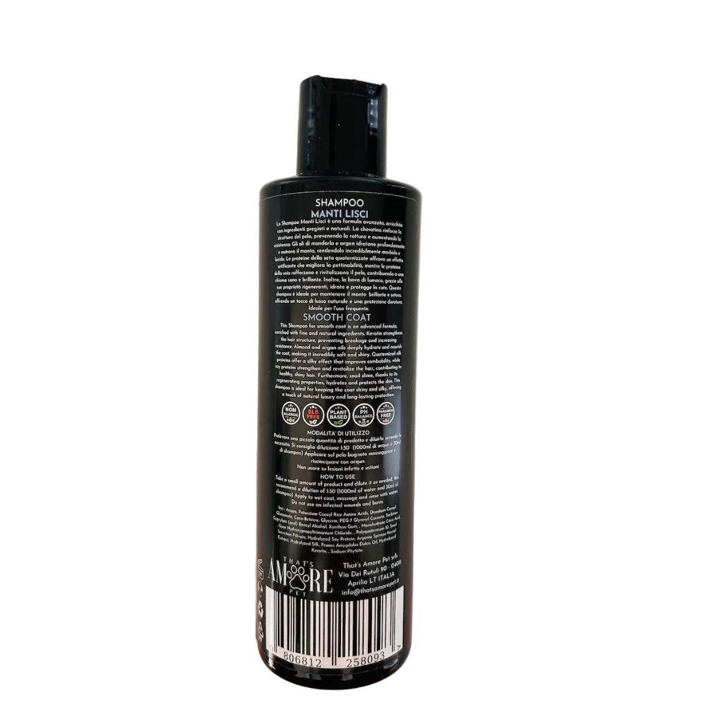 Shampoo per Cane a Pelo Lungo – Effetto Setificante con Argan, Mandorla e Proteine della Seta DixyStore