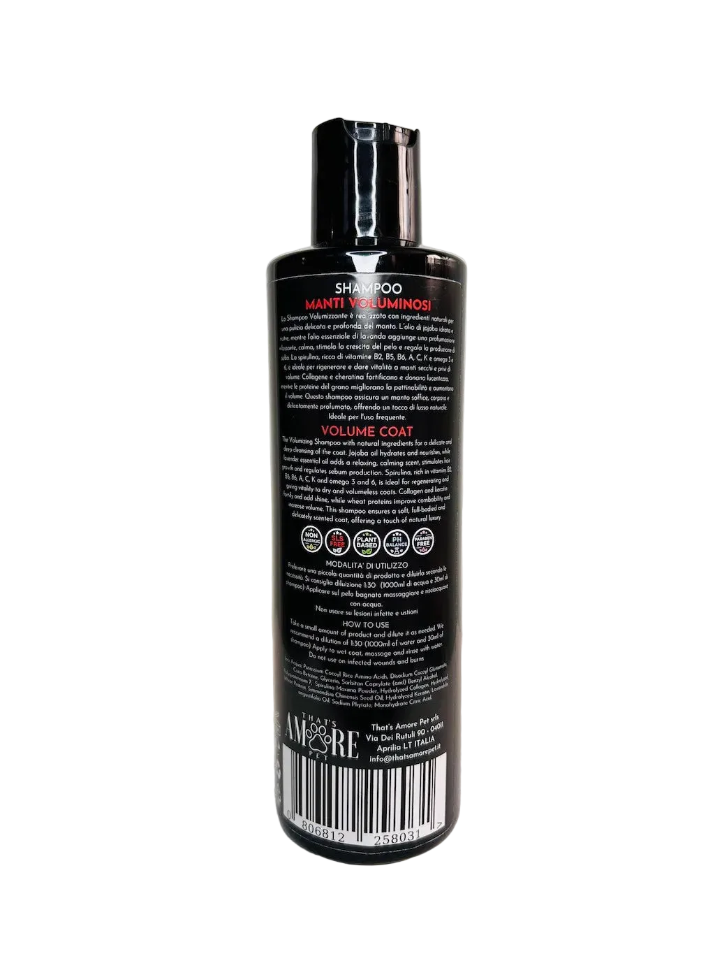 Shampoo per Barboncini – Volume e Struttura con Jojoba, Spirulina e Cheratina DixyStore