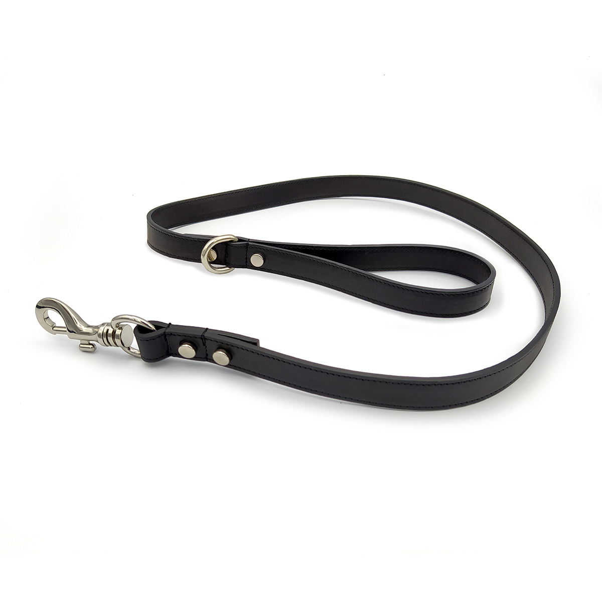 dog leash in vegetable tanned leather with snap hook