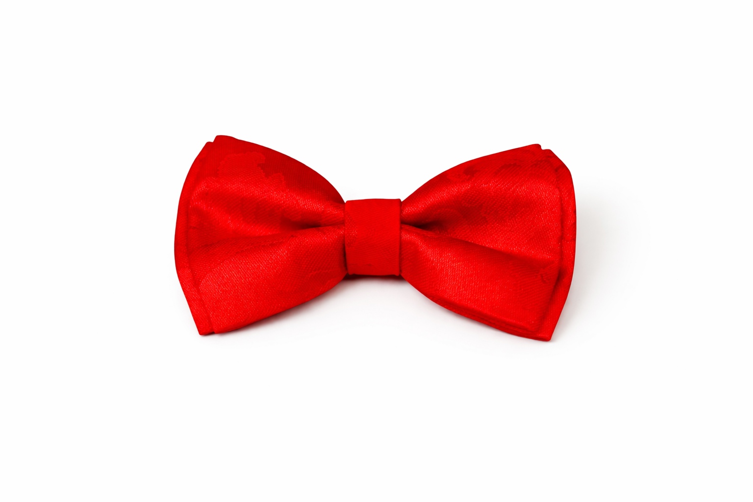 papillon per cani in cotone damascato rosso fatto a mano red damask cotton handmade dog bow tie