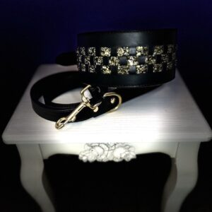 CAMILLA: Luxury Collar and Leash set for Sighthounds- Art. Dahlia