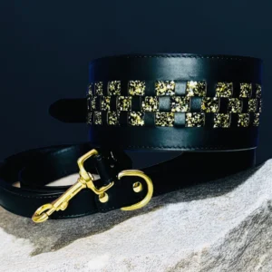 CAMILLA: Luxury Collar and Leash set for Sighthounds- Art. Dahlia